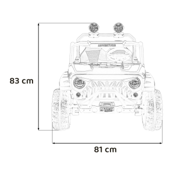 Autko terenowe dla dzieci PASSION 4x4 Czarny SX3568.CZ
